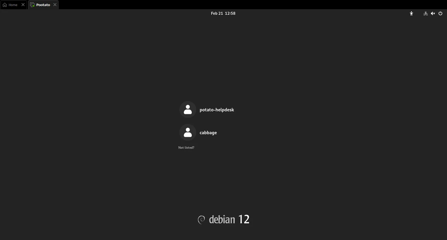 Debian_Login_Page