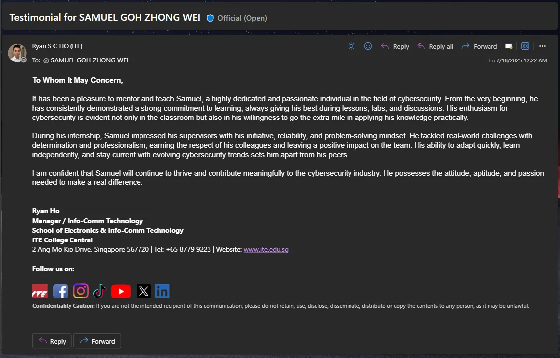 ITECC_Testimonial_From_Mr_Ryan_Ho