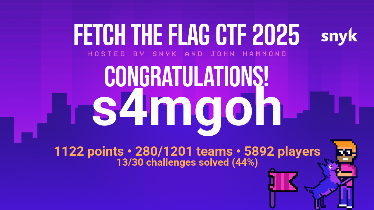 SNYK Fetch-The-Flag (27 Feb 2025)